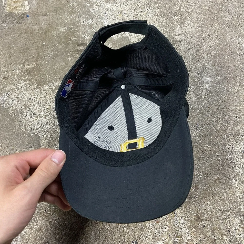 OC Sports Pittsburgh Pirates Cap Youth Strap Back Adjustable Black MLB Baseball